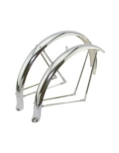 26 Flared Standard Middleweight Fender Set Chrome.